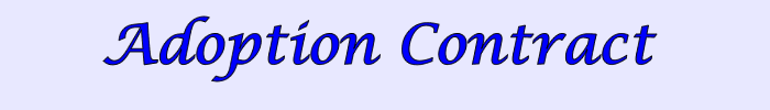 Adoption Contract
