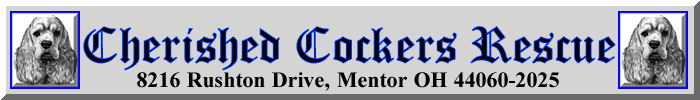 Cherished Cocker Rescue Logo